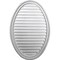 Ekena Millwork Vertical Oval Gable Vent Louver, Non-Functional, 24 1/2"W x 37"H x 2 1/4"P GVOV25X37D - alternate 1